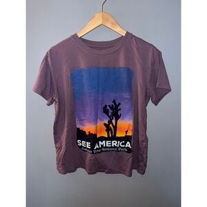 Creative Action Network Joshua Tree National Park See America Graphic Tee Purple